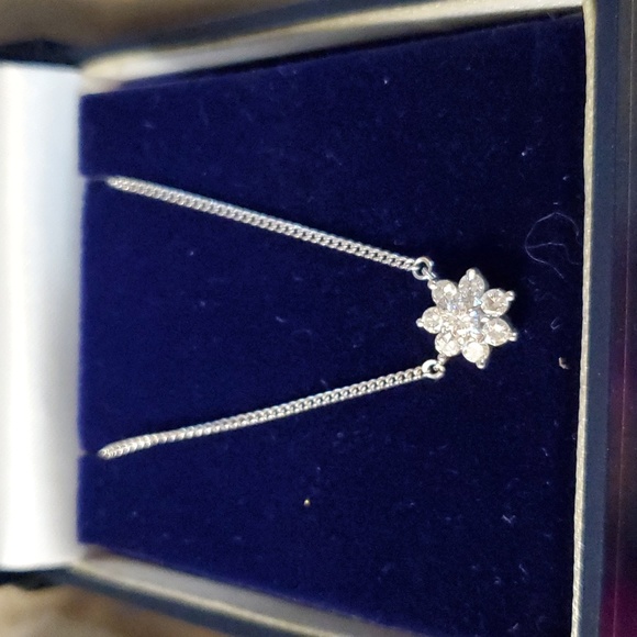 Genuine Diamond Necklace with Appraisal - Picture 1 of 5